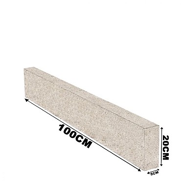 Schellevis Opsluitband 100x20x5cm Creme