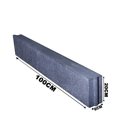 Opsluitband 8x20x100cm Zwart