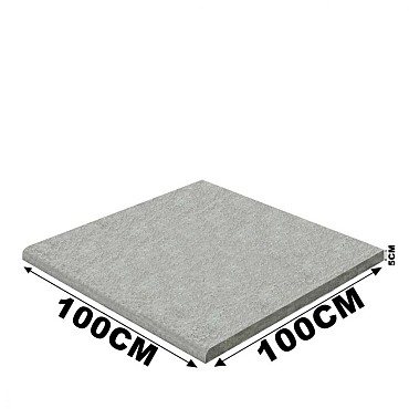 Schellevis Zwembadrand (100x100x5cm) Grijs