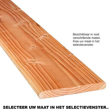 Douglas Geschaafde Plank 2,2 x 4,5 x 300 cm (bij volle bos, zijn het er 15 stuks)