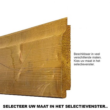 Vuren Geimpregneerd Rabat Enkel 1,9x13,0x480cm