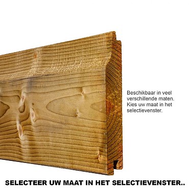 Vuren Geimpregneerd Rabat Overhangend 1,8x13,1x480cm