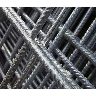 Bouwstaalmat 200x300cm maas 10 rond 5 gegalvaniseerd
