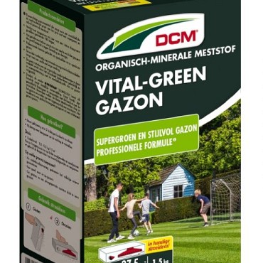 DCM Vital-Green (minigran®) NPK 13-3-8 +3% MgO+Fe doos á 1,5 kg.