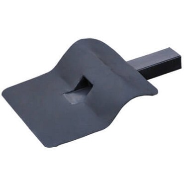Dakdoorvoer met zijuitloop t.b.v blokhutten met plat dak epdm EXCLUSIEF pvc stadsuitloop (zijuitloop EPDM 60x80) 90°