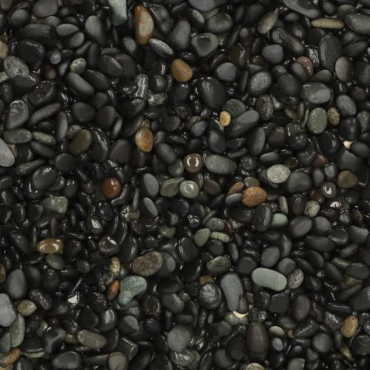 25kg Beach Pebbles Black 8-16mm