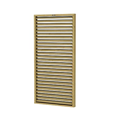 Shutterscherm Excellent vuren, 90 x 180 cm, groen ge#mpregneerd.