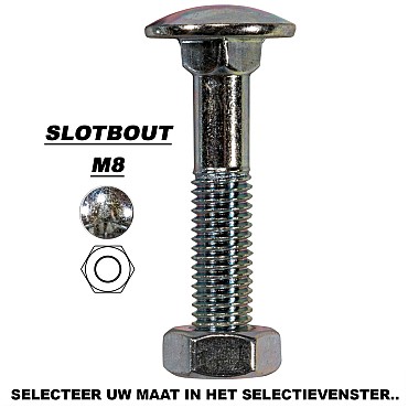 Wurth Slotbout M8x50 compleet
