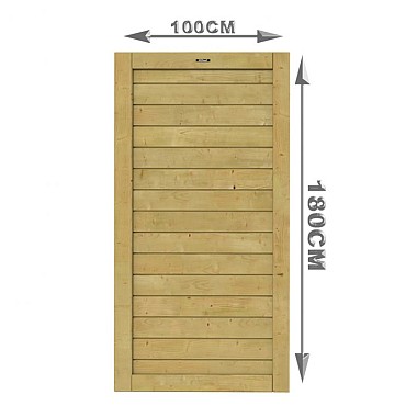 Tuindeur Basic 100 Excellent, 180 x 100 cm.