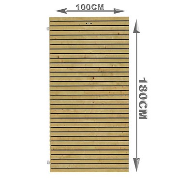 Tuindeur Elan 100 Excellent op verstelbaar stalen frame, 100 x 180 cm, groen geïmpregneerd.