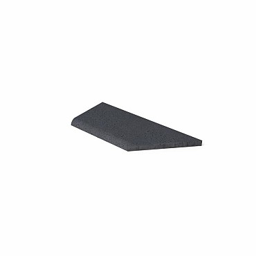 Schellevis Zwembadrand Hoek Links (100/60X40X5 cm) Antraciet
