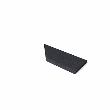 Schellevis Zwembadrand Hoek Rechts (100/60X40X5 cm) Carbon