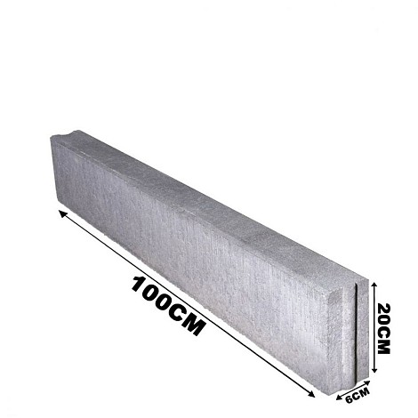 Opsluitband 6x20x100cm Grijs