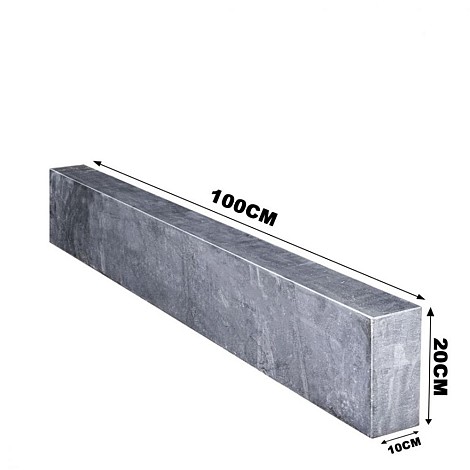 Blue Stone band 100x10x20 cm. gezoet + facet