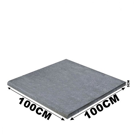 Schellevis Zwembadrand (100x100x5cm) Antraciet