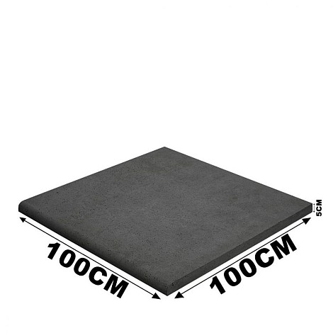 Schellevis Zwembadrand (100x100x5cm) Carbon