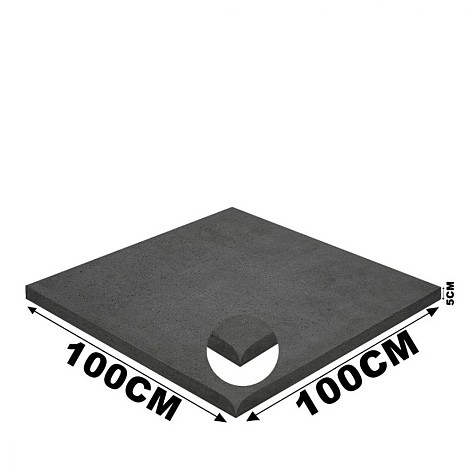 Schellevis Zwembadrand Hoek (100x100x5cm) Carbon