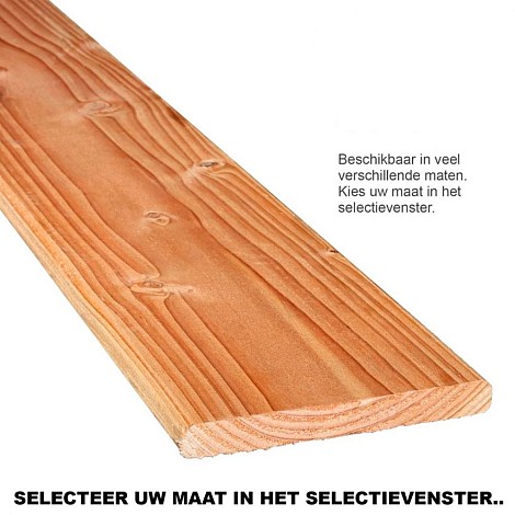 Douglas Geschaafde Plank 2,2 x 4,5 x 300 cm (bij volle bos, zijn het er 15 stuks)