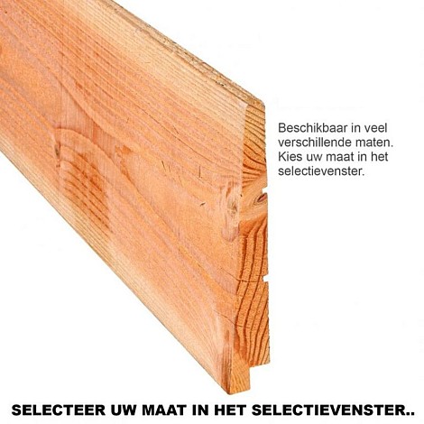 Douglas Zweeds rabat 1 zijde geschaafd, 1 zijde fijnbezaagd 1,1-2,6 x 19,5 x 300 cm  BLANK