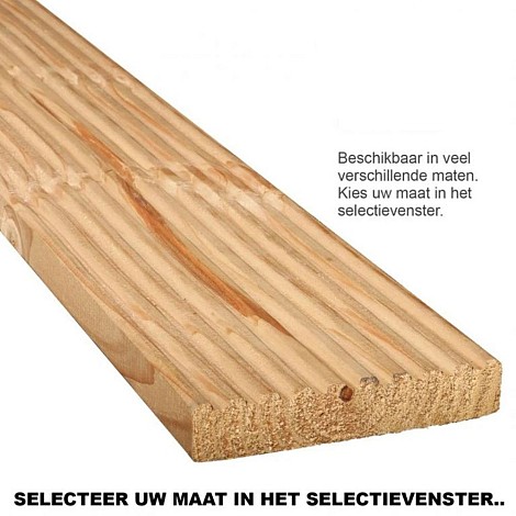 Douglas Geschaafde Loopdekdeel 2,5x14,0x300cm