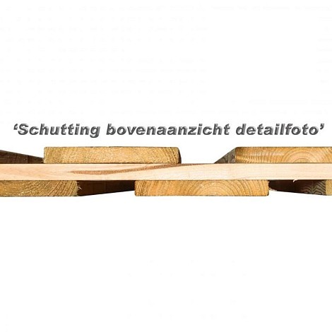 Scherm Vuren bij beton 130x180. 21 planks