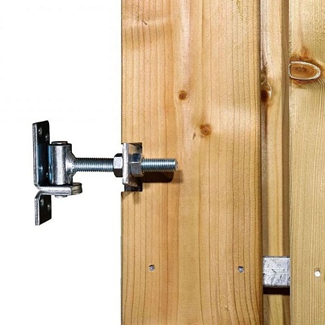 Vuren poort 180x100cm met stalen frame universeel (incl verstelbare hengen en duimen)