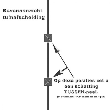 Beton Tussenpaal antraciet 10x10x180cm (tbv scherm 90cm hoog) met sleuf voor onderplaat