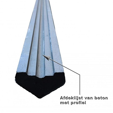 Beton afdekkap antraciet