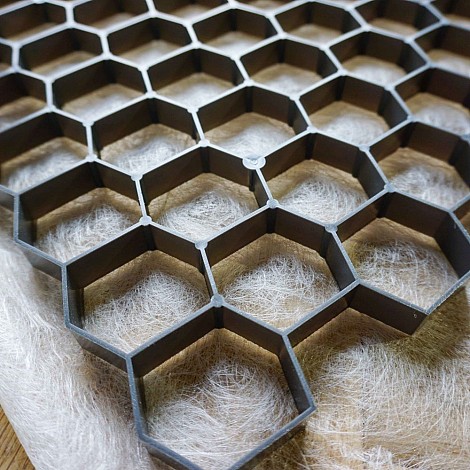 Nidagravel splitplaat / grindplaat 1200x800mm dikte 20mm Grijs (1,04 stuks per m²) niet geschikt voor oprit
