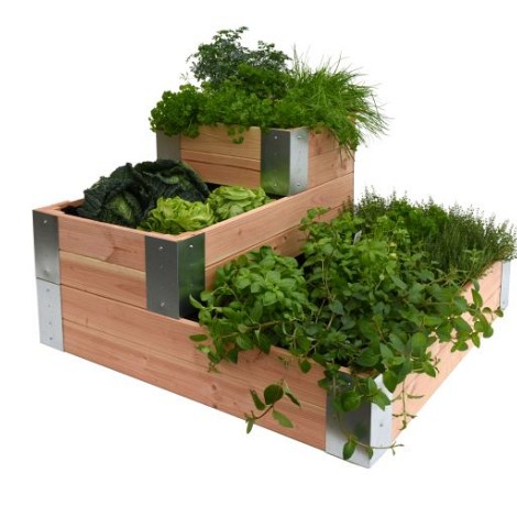 Douglas minigarden hoekmodel 100 x 100 x 60 cm, onbehandeld.