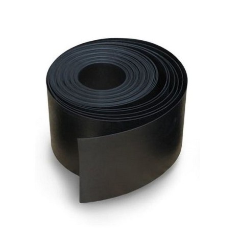 Hillfence privacystroken op rol, 19 cm breed en 50 m1 lang, zwart.