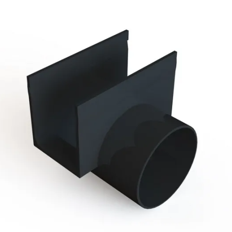 ACO SlimLine zijuitloop 80mm