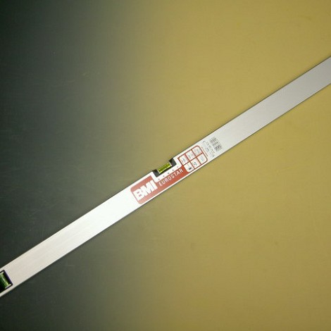 Blokwaterpas BMI Eurostar 100 cm aluminium, 2 libellen