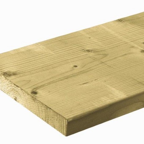 Vuren Geimpregneerde Plank 2,8x19,5x420cm