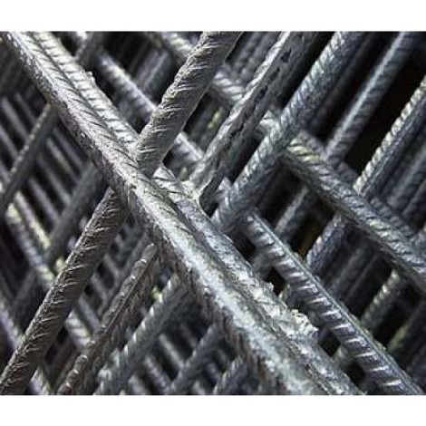 Bouwstaalmat 200x300cm maas 10 rond 5 gegalvaniseerd