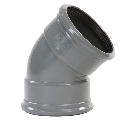 PVC Bocht 45° 2xM Sn4 P-110mm
