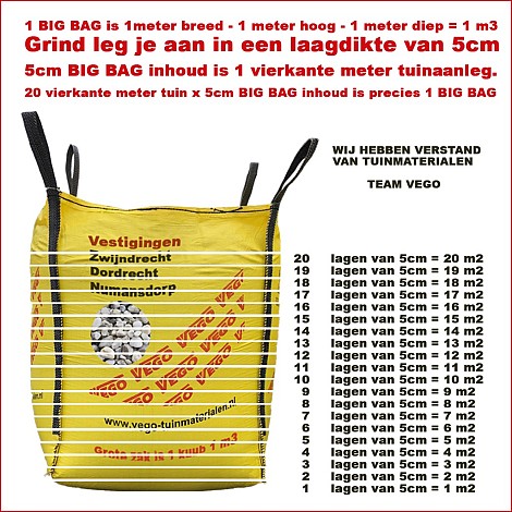 Vego BigBag Wit Grind 8-16 mm 0,5 m³ (800 kilo)