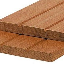 Hardhout geschaafde planken 1,6x14,5x365cm