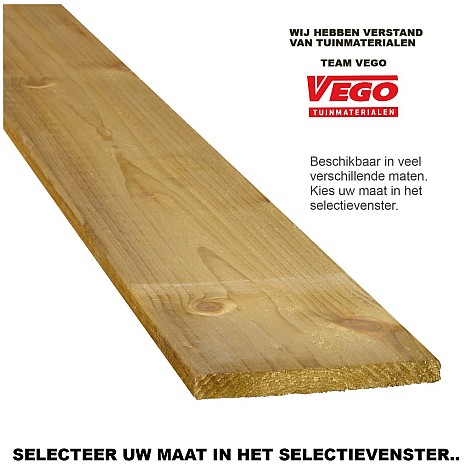 Vuren Geimpregneerde Plank 2,8x19,5x420cm
