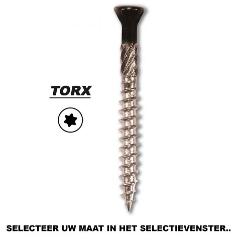 Potdekselschr. zwart VZK-T25 Ø4,0x30 C2  Doos 200 stuks