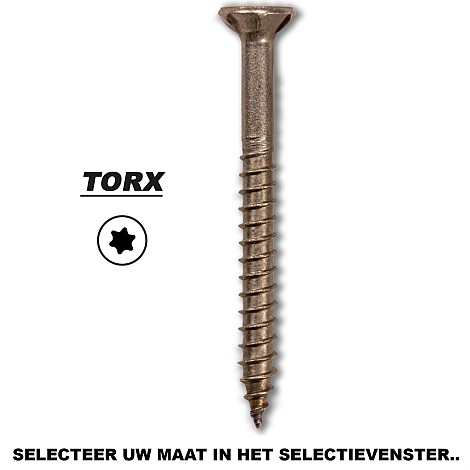 Wurth Schroef Eco Assy RVS a2 Hardhout 5x80 doos á 100 stuks