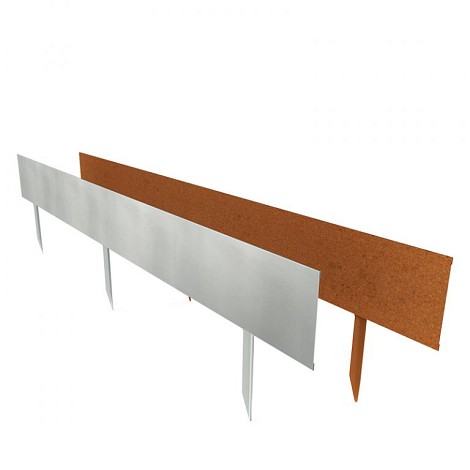 Vego-Steel Flex Verzinkt 300 cm lang (16.5cm) hoog (inclusief montage benodigdheden)
