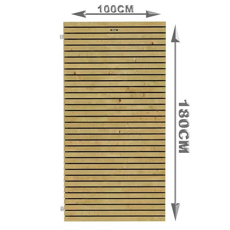 Tuindeur Elan 100 Excellent op verstelbaar stalen frame, 100 x 180 cm, groen geïmpregneerd.