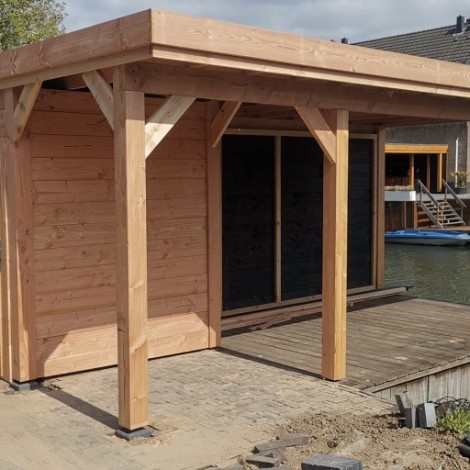 Douglas Geschaafde Paal 14x14x300cm