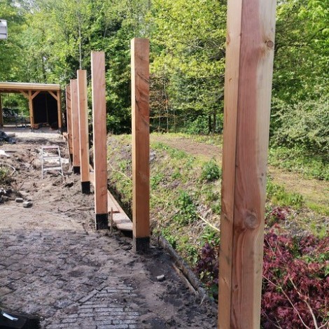 Douglas Geschaafde Paal 14x14x300cm