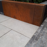 Stapelblok afdekker hoekstuk 15x15x43 cm Corten