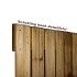 Scherm Vuren bij beton 130x180. 21 planks