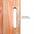 Douglas geschaafd 190x120 poort met stalen frame universeel (incl verstelbare hengen en duimen)