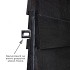 Poort op frame Zweeds rabat zwart incl. zwart slot 190x100 RECHTSDRAAIEND