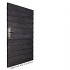 Poort op frame Zweeds rabat zwart incl. zwart slot 190x100 LINKSDRAAIEND